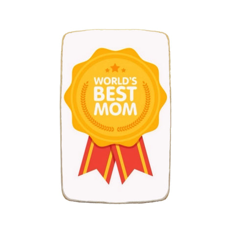Best Mom Medal Custom Cookies - Modern Bite