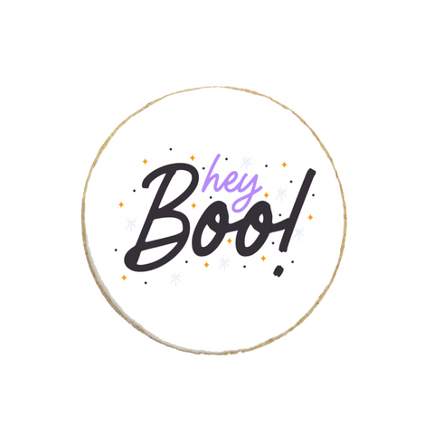 “Hey Boo!" Halloween  Custom Cookie