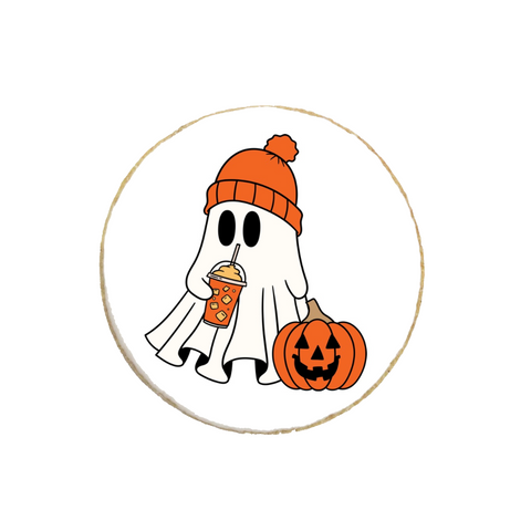 “Fall Ghost" Halloween  Custom Cookie