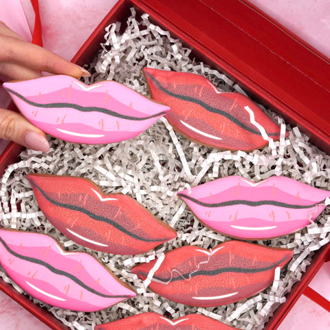 Lip Shaped Custom Cookies