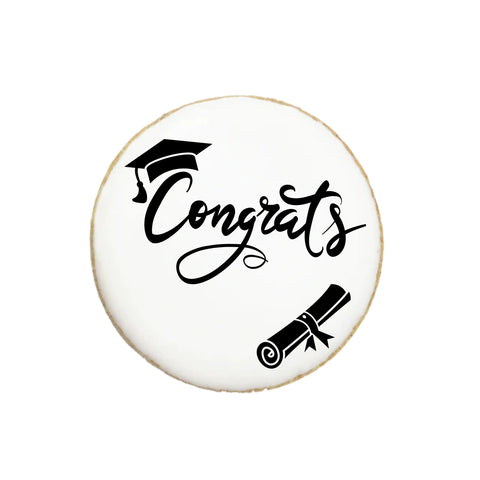 Graduation Custom Cookies "Congrats!" | Add Your Name - Modern Bite