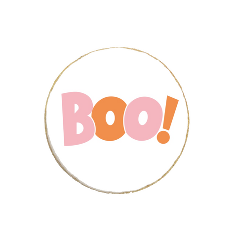 “Boo!" Halloween  Custom Cookie