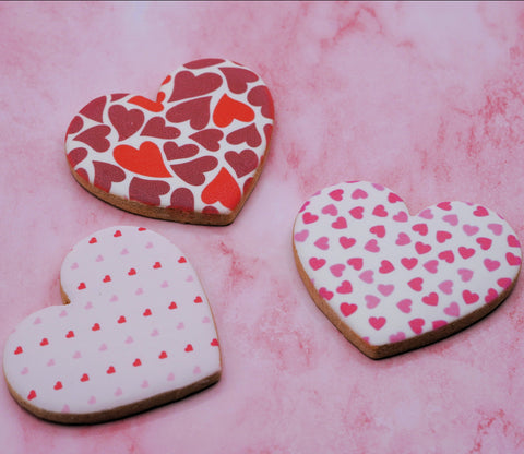 Heart Shaped Custom Cookies | Upload Your Image