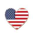 American Flag Patriotic Heart Cookies - Modern Bite