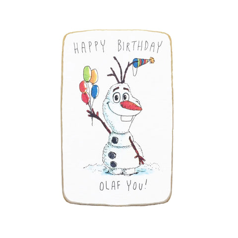 Olaf You Birthday Custom Cookies - Modern Bite