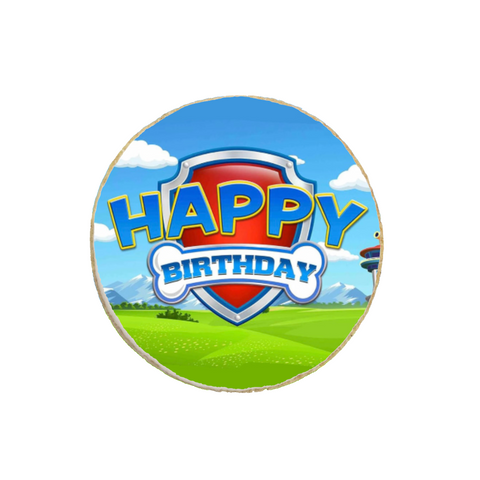 Paw Patrol | Happy Birthday | Kids Birthday Custom Cookies