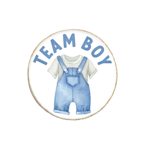 Boy or Girl Team Gender Reveal Custom Cookies