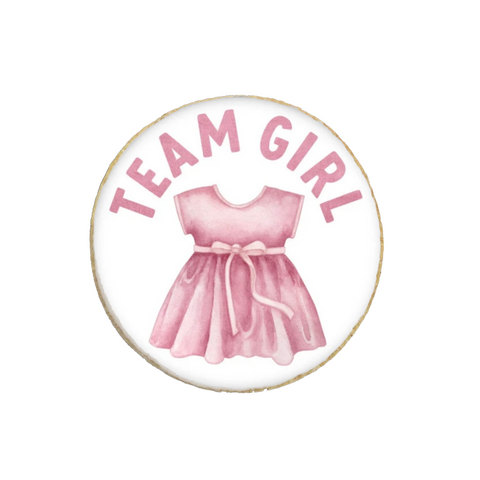 Boy or Girl Team Gender Reveal Custom Cookies