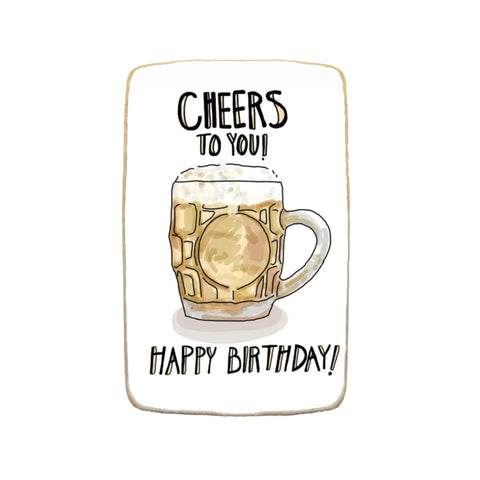 Happy Birthday | Beer Themed | Custom Cookies