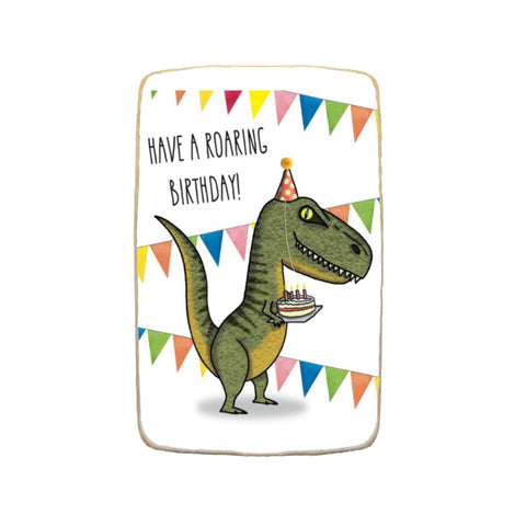 Dinosaur Birthday Custom Cookies