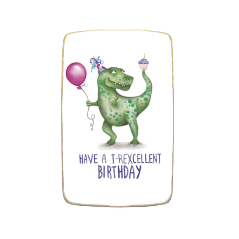 Dinosaur Birthday Custom Cookies