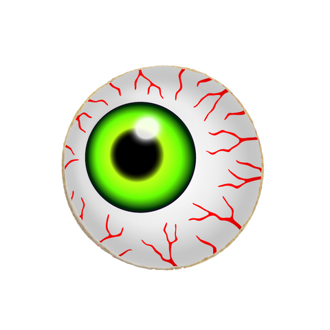 Halloween Eyeball Custom Cookie