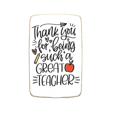 Teacher Appreciation Custom Cookies