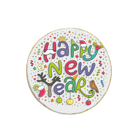 Happy New Year Custom Cookies