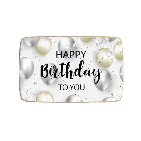 “Happy Birthday to You” Rectangular Custom Cookie