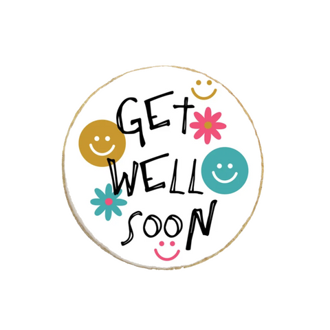 Get Well Soon Round Custom Cookie