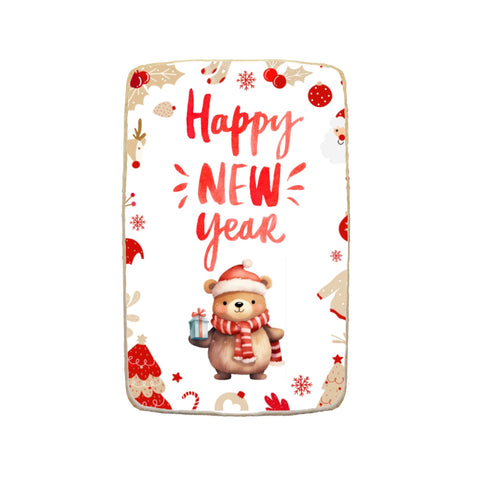 "Happy New Year" Rectangular Custom Cookie