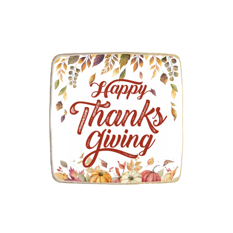 "Happy Thanksgiving" Custom Cookie