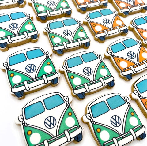 W Bus Cookies With Custom Logo - Modern Bite