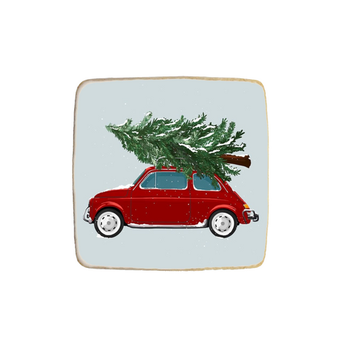 Christmas & New Year "Car" Custom Cookie