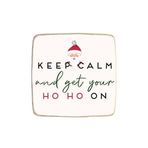 Funny "Keep Calm" Christmas & New Year Custom Cookie