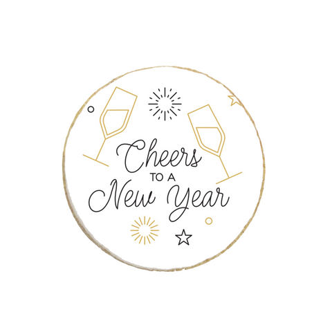 "Cheers" New Year Custom Cookie