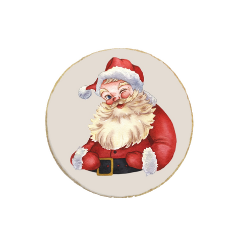 "Santa" Christmas & New Year Holiday Custom Cookie