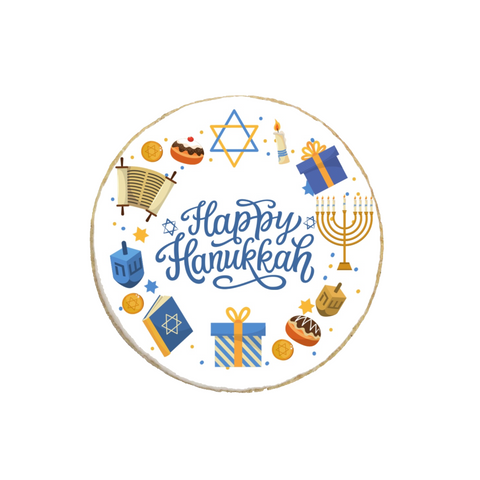 Happy Hanukkah Custom Cookie