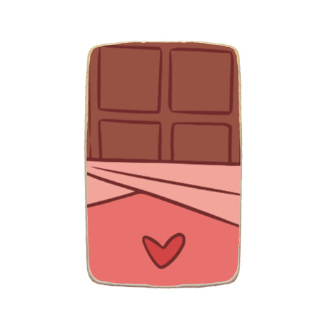 “Chocolate Bar” Valentine's Day Custom Cookie