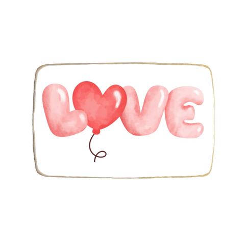 “Love” Valentine's Day Custom Cookie