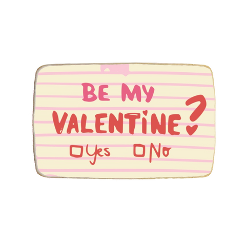 “Be My Valentine” Valentine's Day Custom Cookie