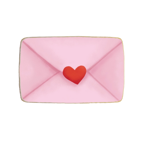 “Love Letter” Valentine's Day Custom Cookie