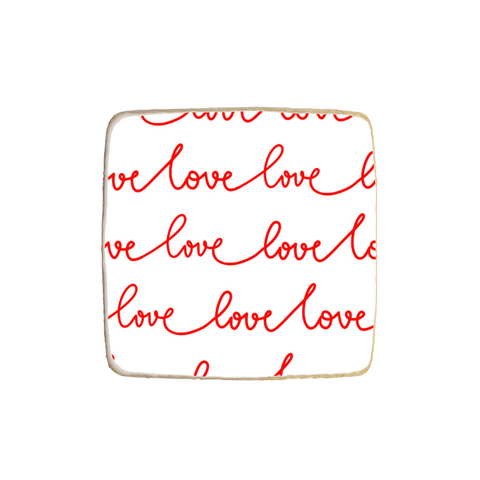 "Love" Valentine's Day Custom Cookie