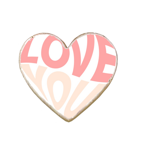 “Love You” Valentine's Day Custom Cookie