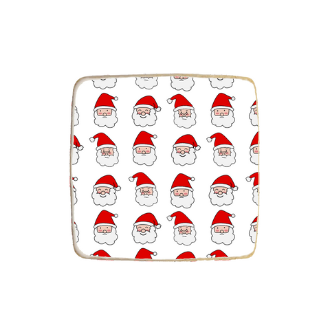 "Santa Pattern" Christmas & New Year Custom Cookie