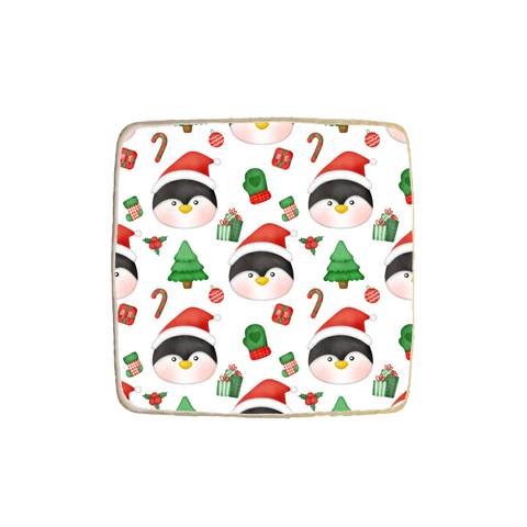 "Penguin" Christmas & New Year Custom Cookie