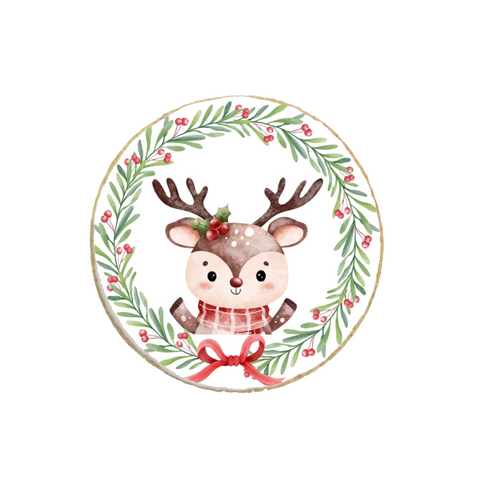 "Reindeer" Christmas & New Year Custom Cookie