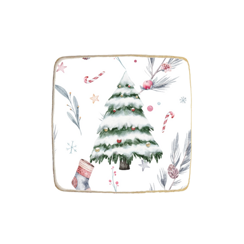 "Christmas Tree" Christmas & New Year Custom Cookie