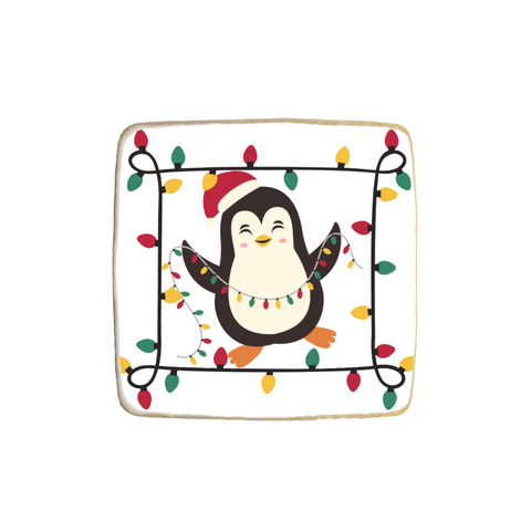 "Penguin" Holiday Custom Cookie