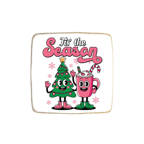 "'Tis The Season" Christmas & New Year Custom Cookie