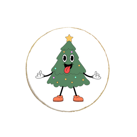 "Christmas Tree" Funny Holiday Custom Cookie