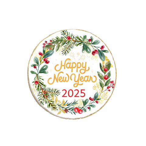 "New Year 2025" Holiday Custom Cookie