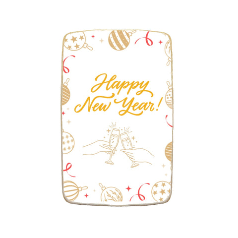 "Happy New Year" Celebration Holiday Custom Cookie