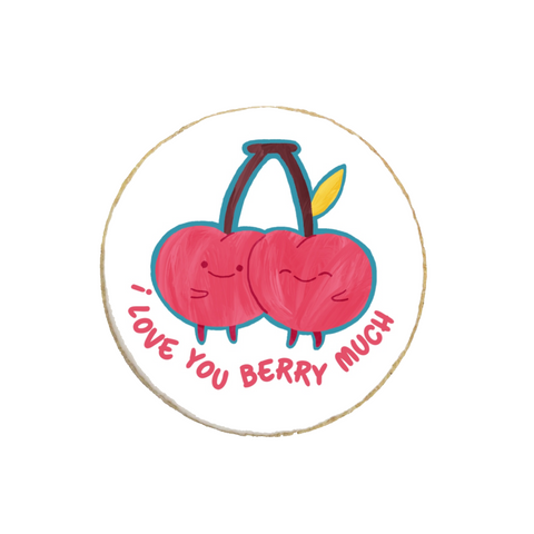 "Berry Much" Valentine's Day Custom Cookie