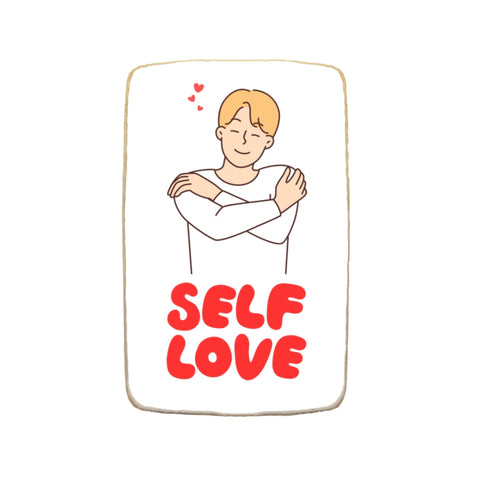 "Self Love Men" Valentine's Day Custom Cookie