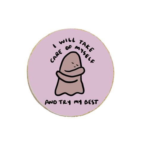 "Take Care of Myself" Valentine's Day Custom Cookie