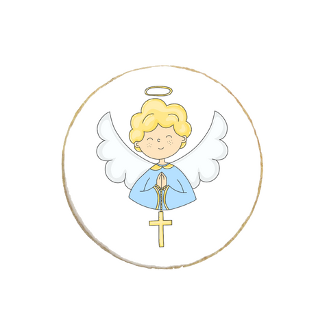 Baptism Christening Angel Custom Cookies