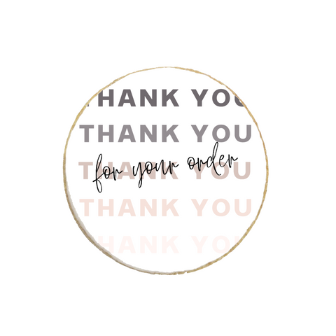 "Thank You For Your Order" Custom Appreciation Cookie