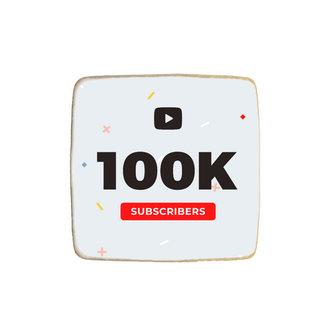 100k, 200k, 300k Subscribers Celebration | Custom Cookies for YouTube