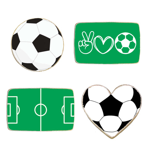 Soccer Themed Custom Cookies